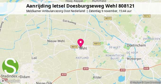 Aanrijding letsel Doesburgseweg Wehl 808121