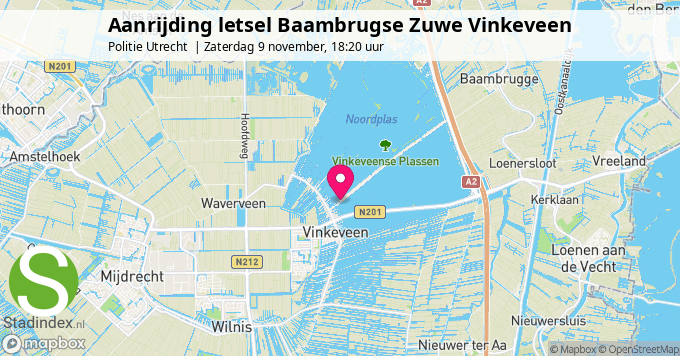 Aanrijding letsel Baambrugse Zuwe Vinkeveen