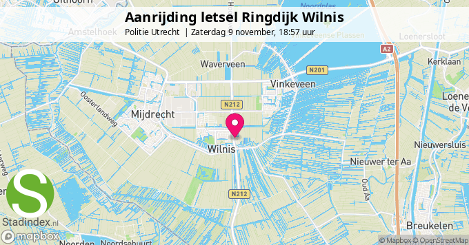 Aanrijding letsel Ringdijk Wilnis