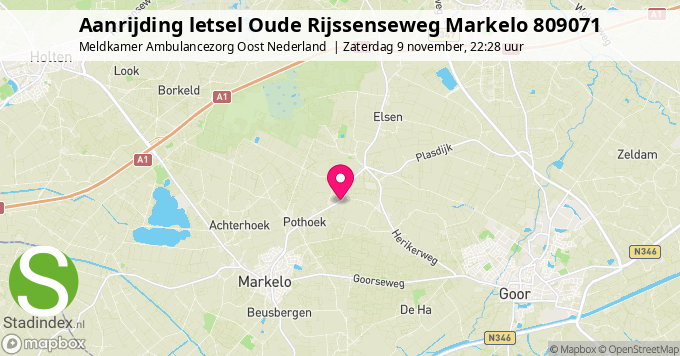 Aanrijding letsel Oude Rijssenseweg Markelo 809071