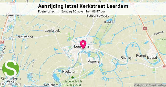 Aanrijding letsel Kerkstraat Leerdam