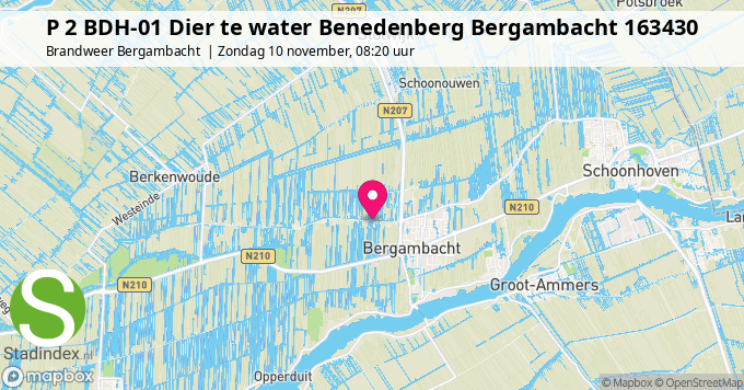 P 2 BDH-01 Dier te water Benedenberg Bergambacht 163430