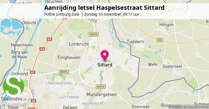 Aanrijding letsel Haspelsestraat Sittard