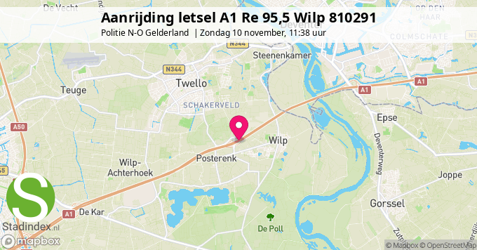 Aanrijding letsel A1 Re 95,5 Wilp 810291