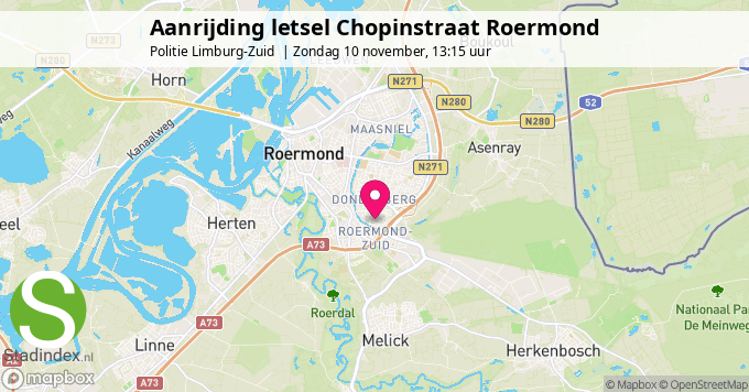 Aanrijding letsel Chopinstraat Roermond