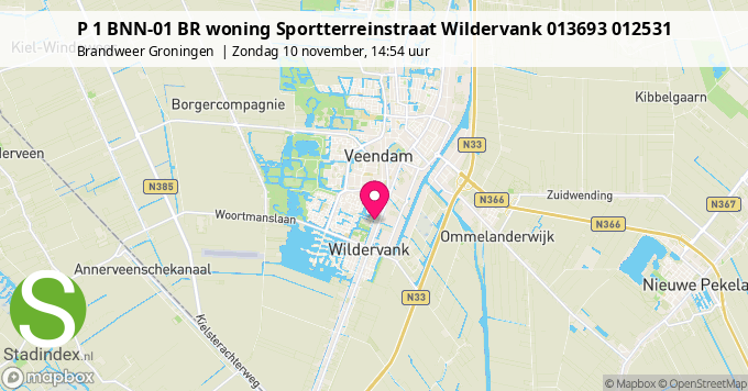 P 1 BNN-01 BR woning Sportterreinstraat Wildervank 013693 012531