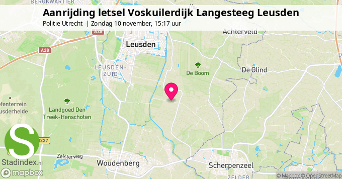 Aanrijding letsel Voskuilerdijk Langesteeg Leusden