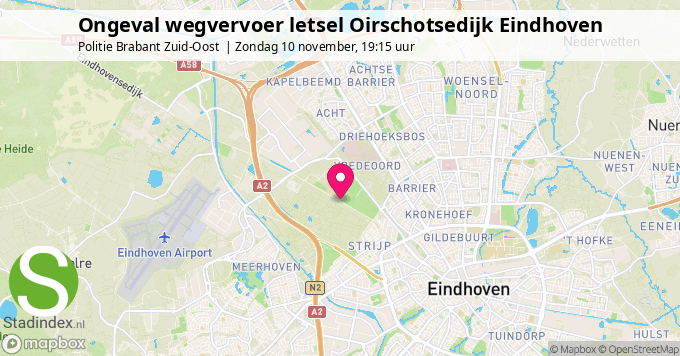 Ongeval wegvervoer letsel Oirschotsedijk Eindhoven