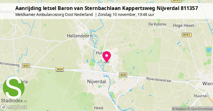 Aanrijding letsel Baron van Sternbachlaan Kappertsweg Nijverdal 811357