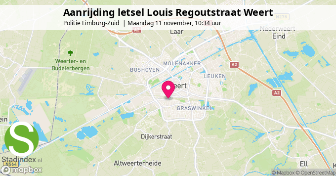 Aanrijding letsel Louis Regoutstraat Weert