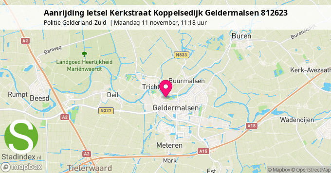 Aanrijding letsel Kerkstraat Koppelsedijk Geldermalsen 812623