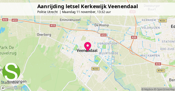 Aanrijding letsel Kerkewijk Veenendaal