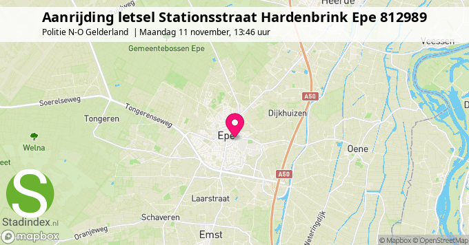 Aanrijding letsel Stationsstraat Hardenbrink Epe 812989