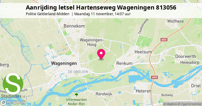 Aanrijding letsel Hartenseweg Wageningen 813056