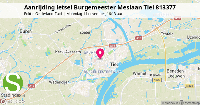 Aanrijding letsel Burgemeester Meslaan Tiel 813377