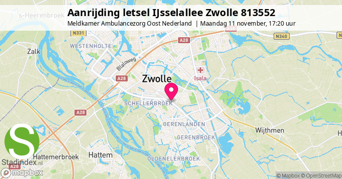 Aanrijding letsel IJsselallee Zwolle 813552