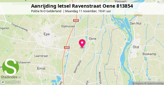 Aanrijding letsel Ravenstraat Oene 813854