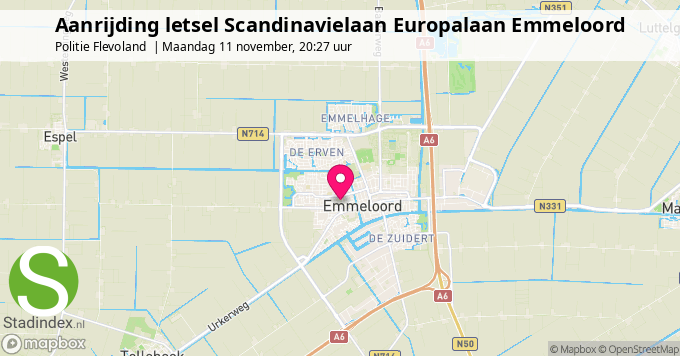 Aanrijding letsel Scandinavielaan Europalaan Emmeloord