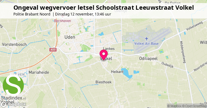 Ongeval wegvervoer letsel Schoolstraat Leeuwstraat Volkel