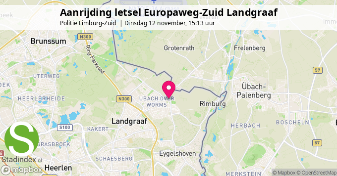 Aanrijding letsel Europaweg-Zuid Landgraaf