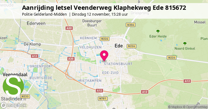 Aanrijding letsel Veenderweg Klaphekweg Ede 815672