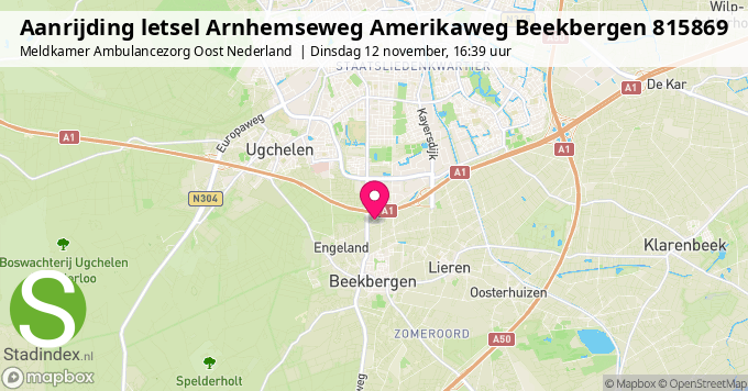 Aanrijding letsel Arnhemseweg Amerikaweg Beekbergen 815869