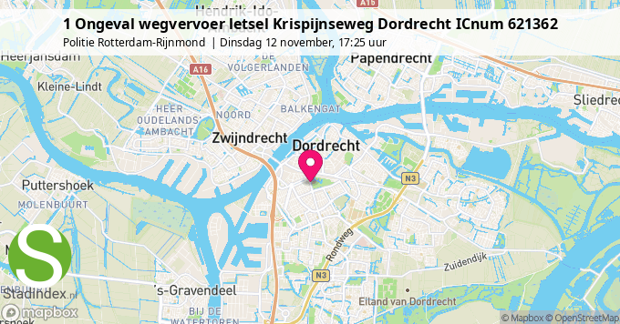 1 Ongeval wegvervoer letsel Krispijnseweg Dordrecht ICnum 621362