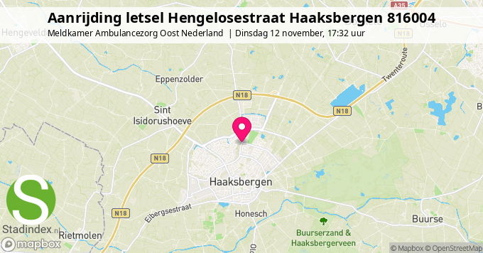 Aanrijding letsel Hengelosestraat Haaksbergen 816004