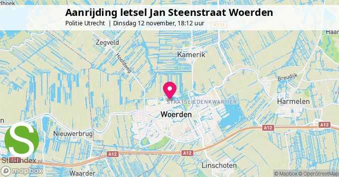 Aanrijding letsel Jan Steenstraat Woerden