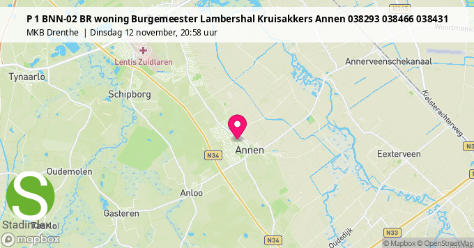 P 1 BNN-02 BR woning Burgemeester Lambershal Kruisakkers Annen 038293 038466 038431