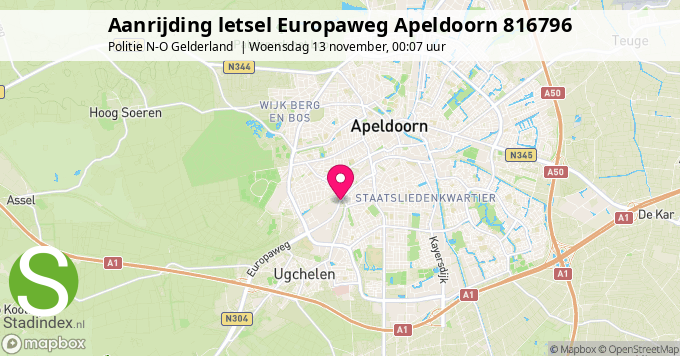 Aanrijding letsel Europaweg Apeldoorn 816796