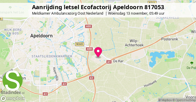 Aanrijding letsel Ecofactorij Apeldoorn 817053