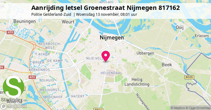 Aanrijding letsel Groenestraat Nijmegen 817162