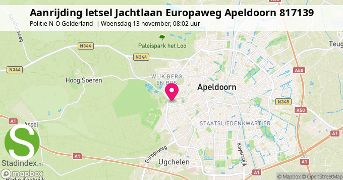 Aanrijding letsel Jachtlaan Europaweg Apeldoorn 817139