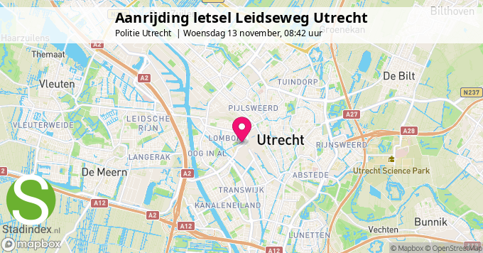 Aanrijding letsel Leidseweg Utrecht