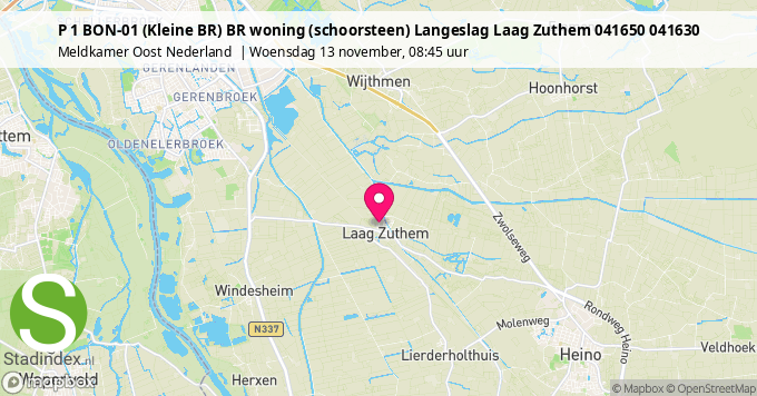 P 1 BON-01 (Kleine BR) BR woning (schoorsteen) Langeslag Laag Zuthem 041650 041630