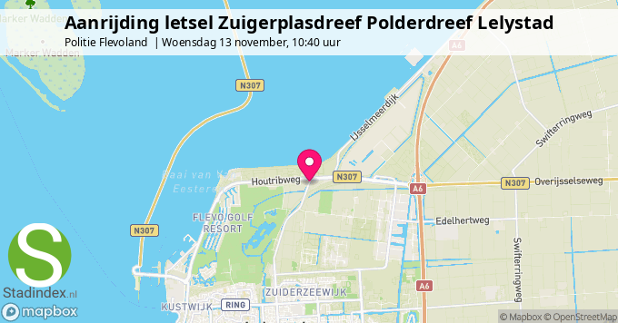 Aanrijding letsel Zuigerplasdreef Polderdreef Lelystad