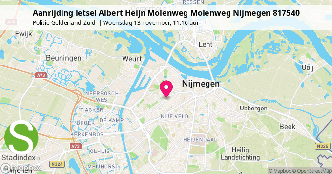 Aanrijding letsel Albert Heijn Molenweg Molenweg Nijmegen 817540