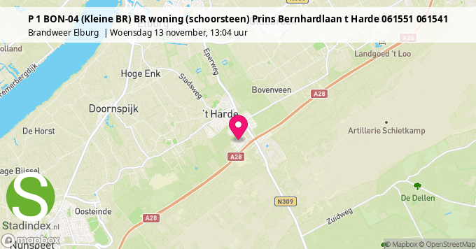 P 1 BON-04 (Kleine BR) BR woning (schoorsteen) Prins Bernhardlaan t Harde 061551 061541