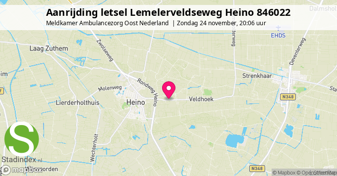 Aanrijding letsel Lemelerveldseweg Heino 846022