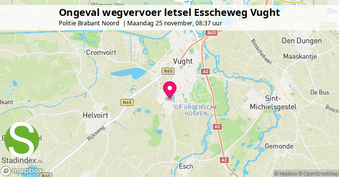 Ongeval wegvervoer letsel Esscheweg Vught