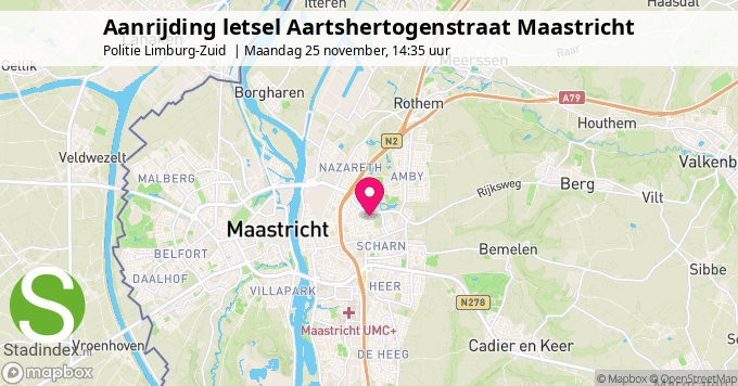 Aanrijding letsel Aartshertogenstraat Maastricht