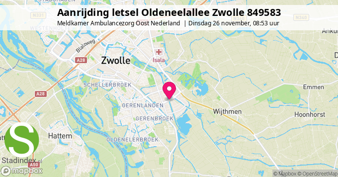 Aanrijding letsel Oldeneelallee Zwolle 849583