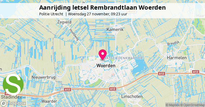 Aanrijding letsel Rembrandtlaan Woerden