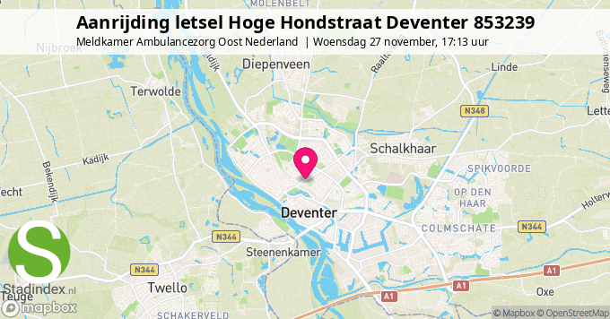 Aanrijding letsel Hoge Hondstraat Deventer 853239