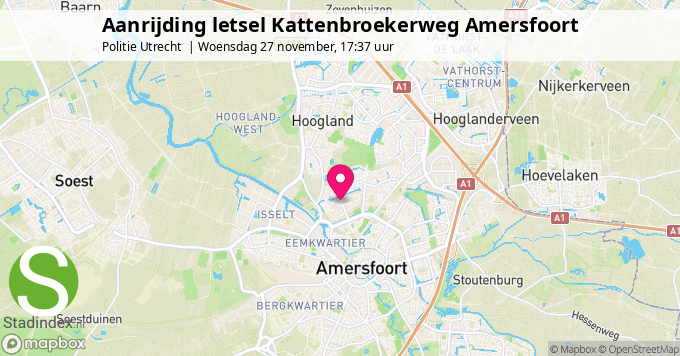 Aanrijding letsel Kattenbroekerweg Amersfoort