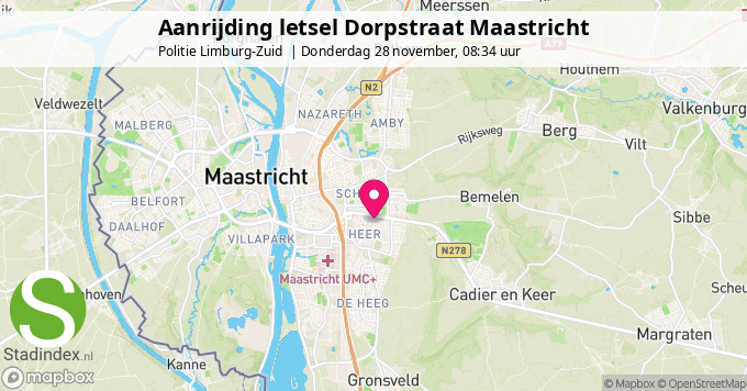 Aanrijding letsel Dorpstraat Maastricht