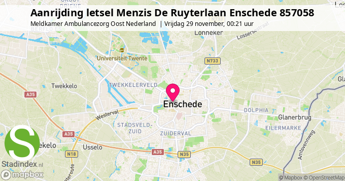 Aanrijding letsel Menzis De Ruyterlaan Enschede 857058