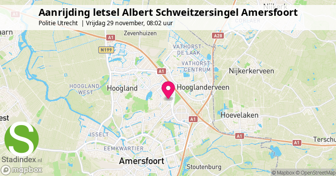 Aanrijding letsel Albert Schweitzersingel Amersfoort