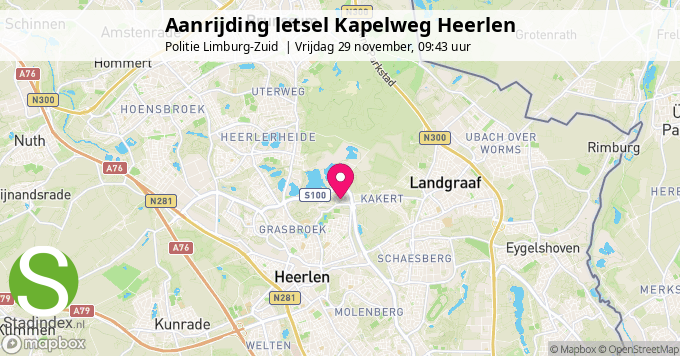 Aanrijding letsel Kapelweg Heerlen